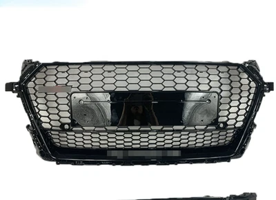 Parachoques delantero estilo panal negro brillante para Audi TT TTS TTRS 2015-2018 Foto 1 de 3