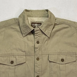 Levi Strauss Hemdjacke Herren XL hellbraun Sherpa gefüttert Workwear Utility Western - Bild 1 von 15