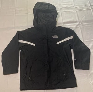 The North Face Boy’s Hyvent Rain Hooded Jacket XXS Black Size 5 Ski - Picture 1 of 7