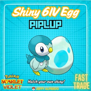 ✨️ Huevo Piplup Brillante 6IV ✨ Tu OT | Pokémon Escarlata y Violeta | INICIO 🚀 Rápido - Imagen 1 de 5