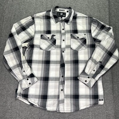 Ocean Current Shirt Buffalo Check Flannel Long Sleeve Button Up Snap Men Large - Image 1 of 4