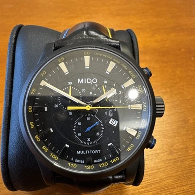 Relógio preto masculino Mido cronógrafo Touchdown M005.417.37.050.00 - Imagem 1 de 4