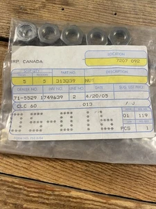 OMC Evinrude Johnson 313339 Nut (Qty-5) OEM NOS - Picture 1 of 6