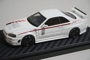 1:43 HPI 8379 Mirage Nissan Nismo R34 GT-R R-tune White model car - Picture 1 of 8