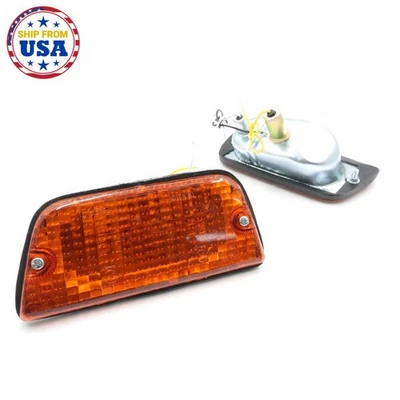 PAR DE LUCES DE GIRO DE ESTACIONAMIENTO DELANTERAS ÁMBAR FIT DATSUN 620 1600 UTE 1972-79 L/R Foto 1 de 4