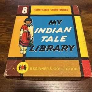 1965 My Indian Tale Library Book Set = Kinderset = 8 illustrierte Geschichtenbücher - Bild 1 von 9