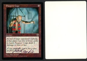 ***Pauper's Cage Artist Proof Signed*** MTG Mirage Mike Kimble Kid Icarus - Picture 1 of 1