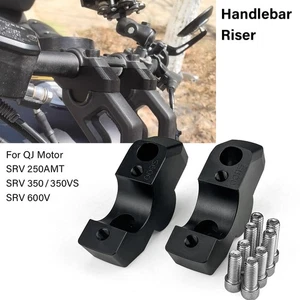 For QJMotor SRV 250 AMT SRV 350 SRV 600V Handlebar Riser Clamp Extend Adapter - Foto 1 di 9