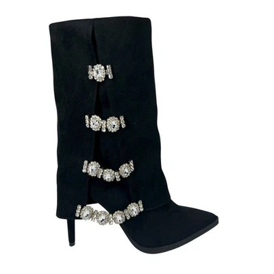 NEW/DEFECT Thalia Sodi Women's Nami Embellished Dress Boots Black Size 7M - Image 1 of 4