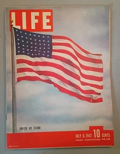 LIFE Magazine July 6 1942 ~ 4th of July Wartime, WW2 ~ Newstand Edition ~ L001 - Picture 1 of 6
