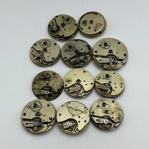 Bundle Mixed Antique / Vintage Pocket Watch Movements Joblot PARTS REPAIR SPARES - Picture 1 of 10