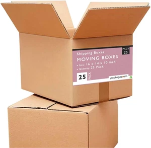 10 X 8 X 6 Cajas de Mudanza Medianas Paquete de 25 Cajas de Envío - Imagen 1 de 12