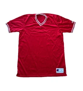 Vintage 90er Chicago Bulls LEER Champion Trikot Shirt Gr. Large NBA rot hergestellt in den USA neu ohne Etikett - Bild 1 von 6