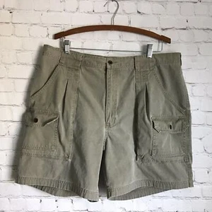 Eddie Bauer Shorts Cotton Canvas Cargo Pockets Mens 40 Inseam  6.5 - Picture 1 of 5