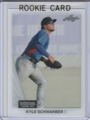 KYLE Schwarzber Rookie Card 2015 Folha Acetato NACIONAL VIP RC Chicago Cubs! - Imagem 1 de 2