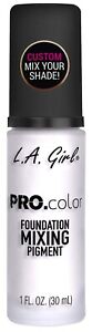 L.A. Girl Pro Color Matte Foundation Mixing Pigment White 1oz GLM711 Lightening