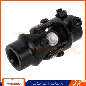 1x U-Joint Shaft Single Universal Steering Black 3/4 Inch Round X 1 Inch DD - Picture 1 of 13