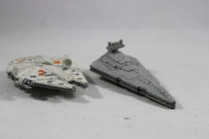 Galoob 1996 Star Wars Millennium Falcon Micro Machines & Star Destroyer Lot - Picture 1 of 18