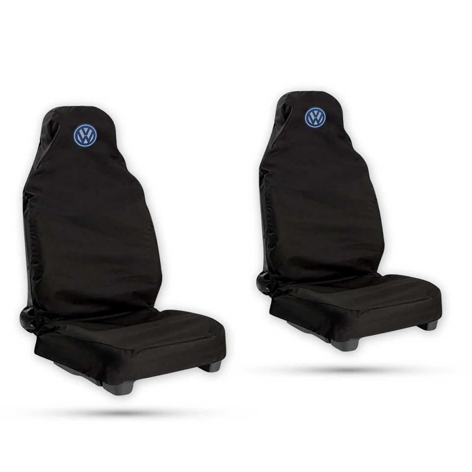 Cubierta de asiento de alta resistencia negra impermeable azul para furgoneta Volkswagen SUV Crafter 1+1 Foto 1 de 1