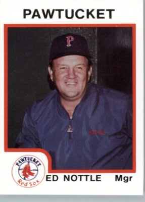 1987 ProCards Minor League  - Pawtucket Red Sox - #72  Ed Nottle - Image 1 of 2