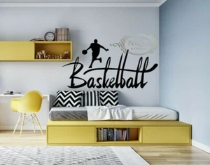 Basketball Player Kids Child Children Car Window Wall Doors Vinyl Sticker Decal - Picture 1 of 5