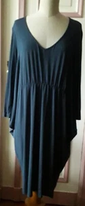 PENNYBLACK / MAX MARA Kleid Gr. XL BLAU, EXTRAVAGANTER SCHNITT - Bild 1 von 12
