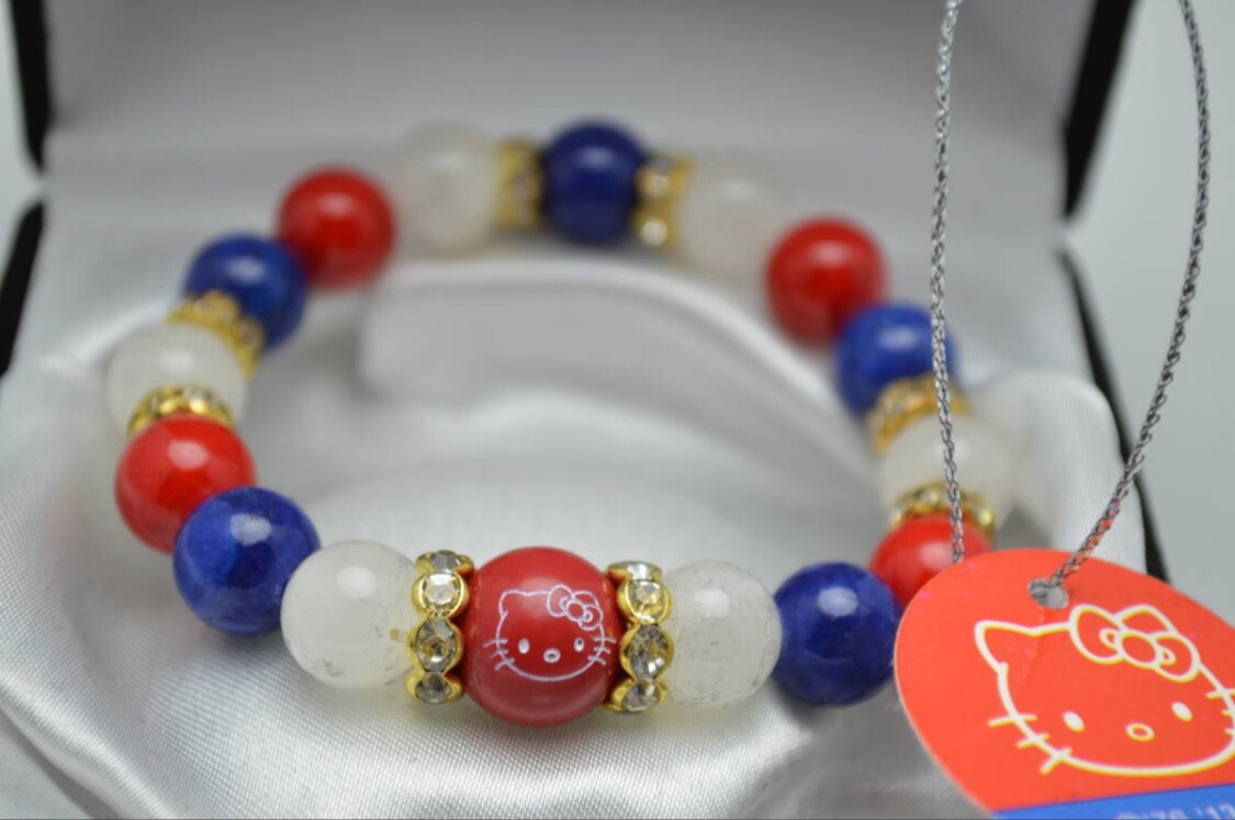 Braccialetto Bambina Powmag Con Ciondolo Hello Kitty | Acciaio Inossidabile | Regalo Compleanno - Foto 2