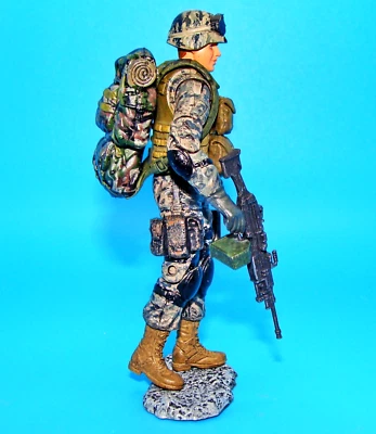 Figura Soldado 1:18 BBI Elite Bravo Team Infantería Ejército de los Estados Unidos Ranger Gunner Foto 1 de 4