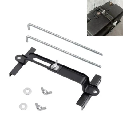Adjustable Car Storage Battery Holder Stabilizer Metal Rack Mount Bracket 23cm - Image 1 of 4