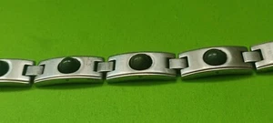 100% Natur Jade Stein Armband mit Edelstahl Metall - Bild 1 von 7