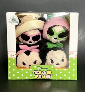 Disney TSUM TSUM Minnie Mouse Summer Vacation Vibes Mini Plush Set Of 4 Plushies - Picture 1 of 10