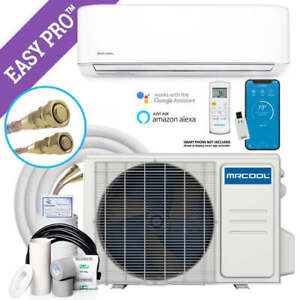 9000 BTU Ductless Mini Split Air Conditioner and Heat Pump DIY Easy Pro