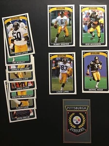1990 Panini NFL Sticker PITTSBURGH STEELERS TEAM SET Rod Woodson BRISTER A01 - Picture 1 of 4