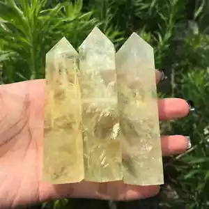 Natural Citrine Tower Point Citrine Obelisk Wand, Healing Crystal ,Home Decor - Picture 1 of 4