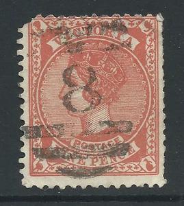 c. 1900 VIC Victoria Australia QV 9d Red "Postage" Numeral 8 Frank - Picture 1 of 1