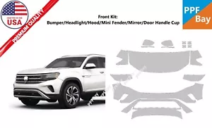 For Volkswagen Atlas Cross Sport SEL 20-23 Front PaintProtection Film PreCut PPF - Picture 1 of 4