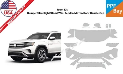 For Volkswagen Atlas Cross Sport SEL 20-23 Front PaintProtection Film PreCut PPF - Image 1 of 4