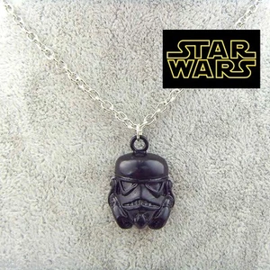 STAR WARS Stormtrooper Helmet Black Pendant or keychain 6K003D Force awakens - Picture 1 of 5