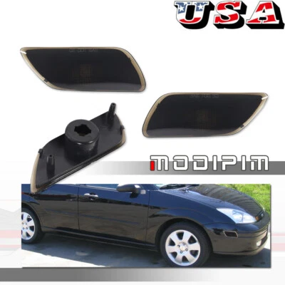 Luces de señalización de esquina para parachoques laterales negras Ford Focus 2000-2005 Foto 1 de 4