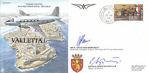 (100682) Malta SIGNED RAF(P&P)31 Valletta Cover 2000