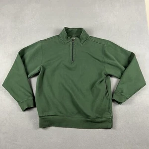 LL Bean Sweater Mens Medium Green Quarter Zip Sweater Pullover Outdoor Casual - Picture 1 of 6
