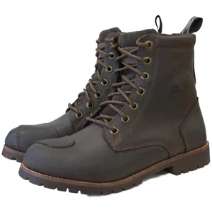 IXS Classic Shoe Oiled Leather Size 45 Biker Motorcycle Boots Cool To Jean Braun - Picture 1 of 3