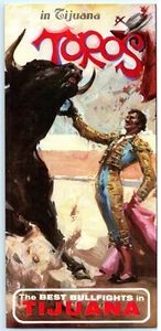 1970s Toros Bullfighting Schedule Tijuana Mexico San Diego Souvenir Brochure B7 - Picture 1 of 2