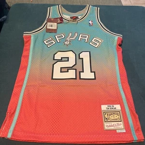 Mitchell & Ness Fadeaway Swingman San Antonio Spurs Jersey 1998-99 Tim Duncan M - Picture 1 of 18