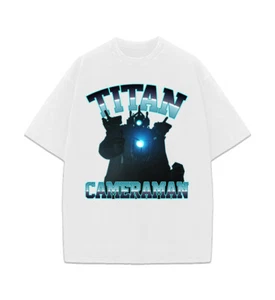 Skibidi Toilet Titan Cameraman Vintage Style Graphic Design Kids Boy T-Shirt - Picture 1 of 2
