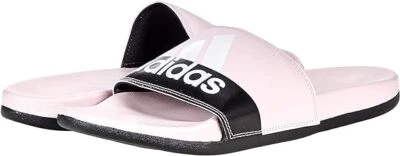 adidas Unisex Adilette Comfort Slide Sandal, Clear Pink/White/Core Black, 18 US  - Image 1 of 2