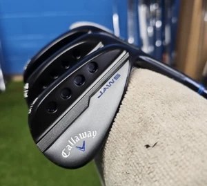 CALLAWAY MD5 JAWS BLACK NITRIDE 3 WEDGE SET 50-54-58 SPINE ALIGNED BLACK PVD KBS - Picture 1 of 10