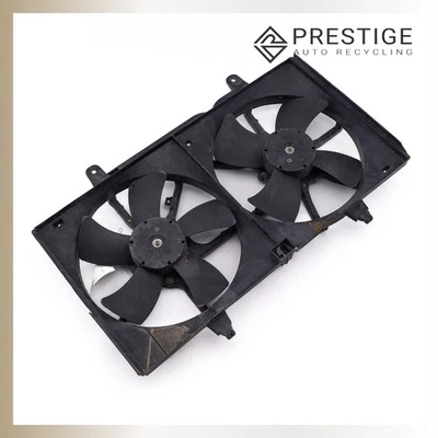 2002-2008 NISSAN MAXIMA Radiator Dual Cooling Fan Motor w/ Shroud 21481-8J001 - Image 1 of 4