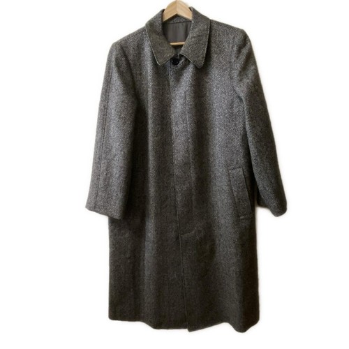 Auth Christian Dior MONSIEUR Cappotto da uomo nero panna