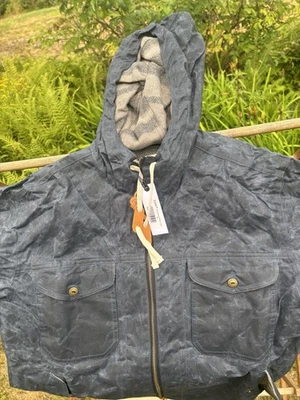 Куртка мужская Taylor Stitch Winslow вощеная холщовая хлопковая 38 темно-синяя. Новый никогда не носился - Изображение 1 из 4